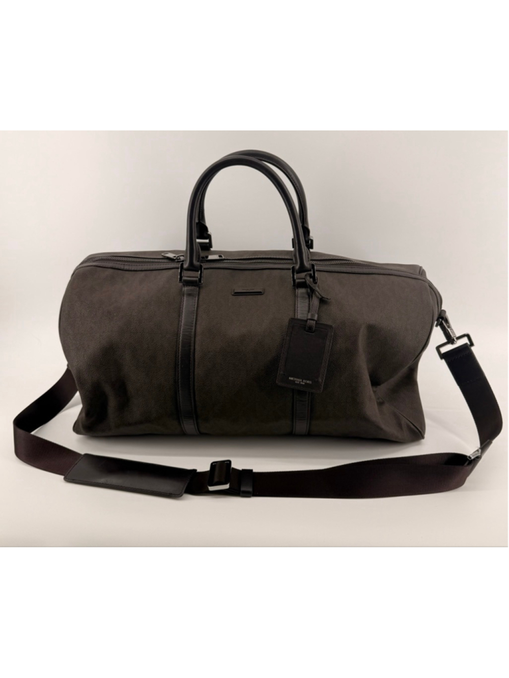 Michael Kors Jet Set Travel Large Duffle Bag Handbag Brown With Strap